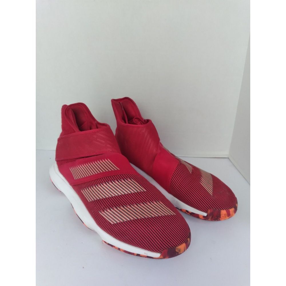 Adidas N3XT L3V3L‎ Red Laceless Basketball Shoes High Top Sneakers G54428 Mens
